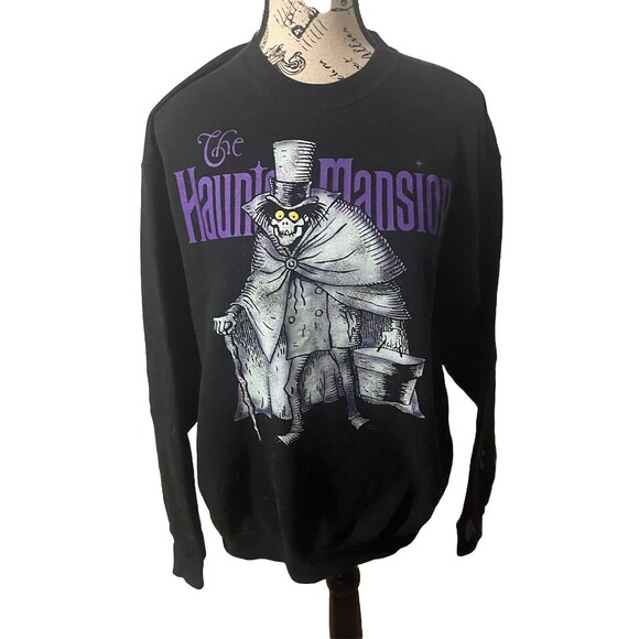 Disney World Haunted Mansion A Ghost Will Follow You Home Sweatshirt Size Medium - Picture 9 of 14